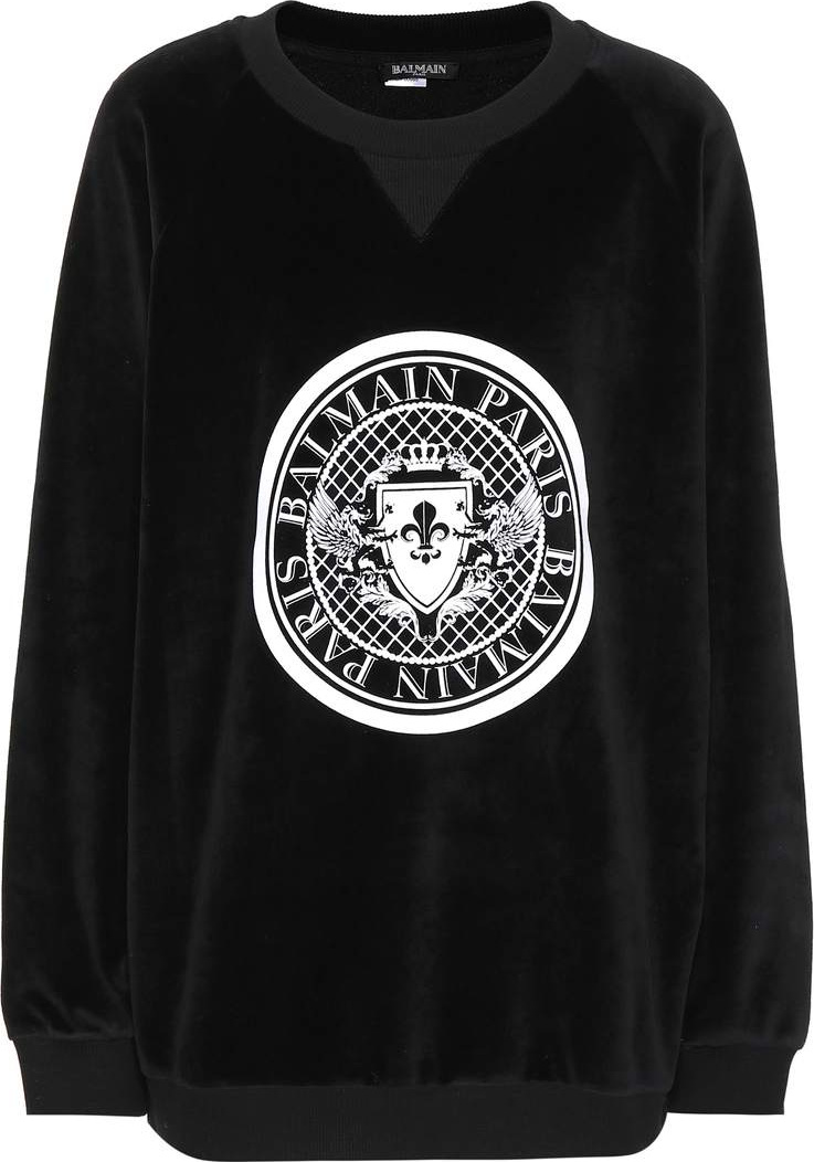 Balmain Printed cotton sweatshirt