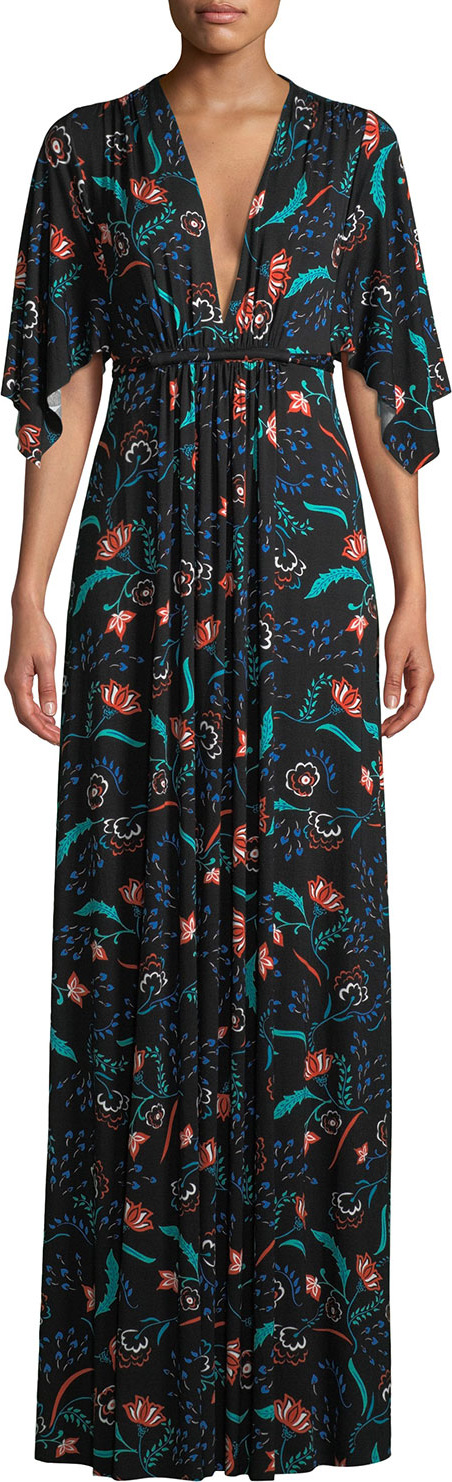 Rachel Pally Vine-Print Caftan Maxi Dress