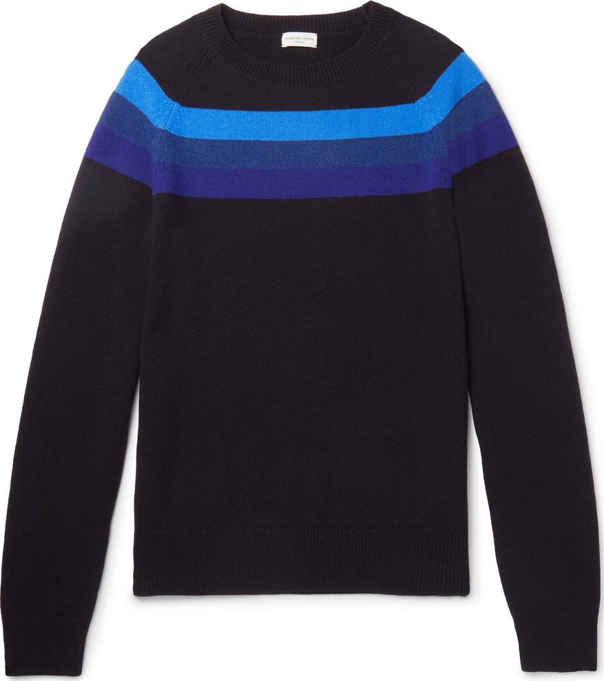 Dries Van Noten Striped Merino Wool Sweater