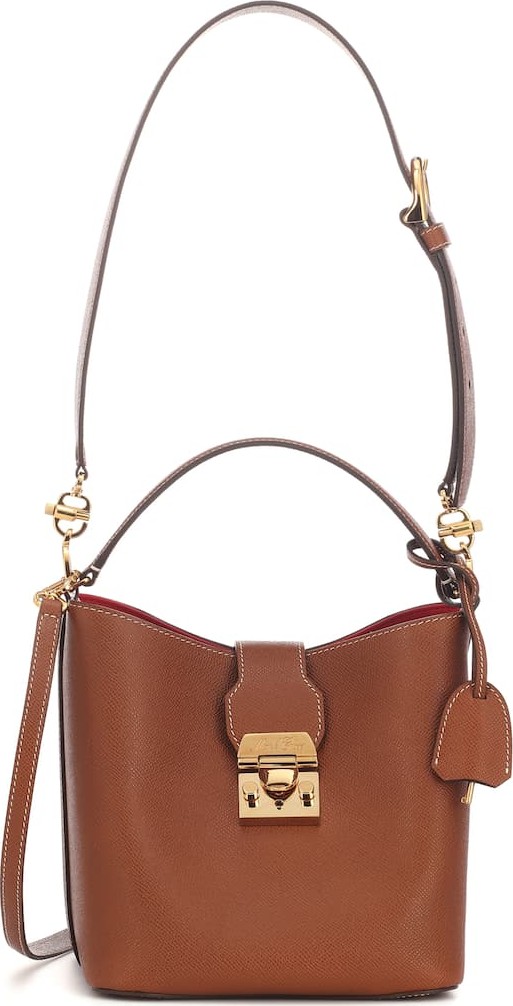 Mark Cross Murphy Small leather bucket bag
