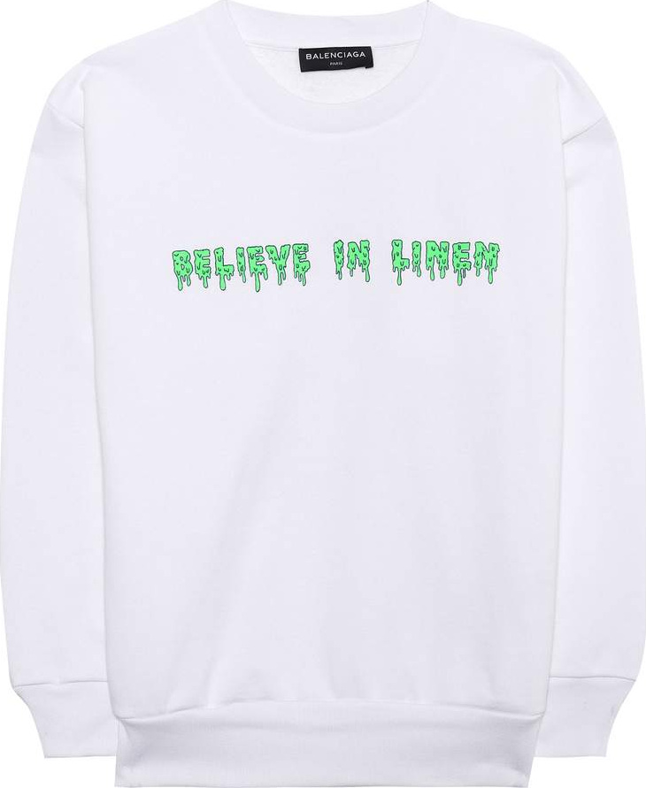 Balenciaga Kids' printed cotton-blend sweatshirt