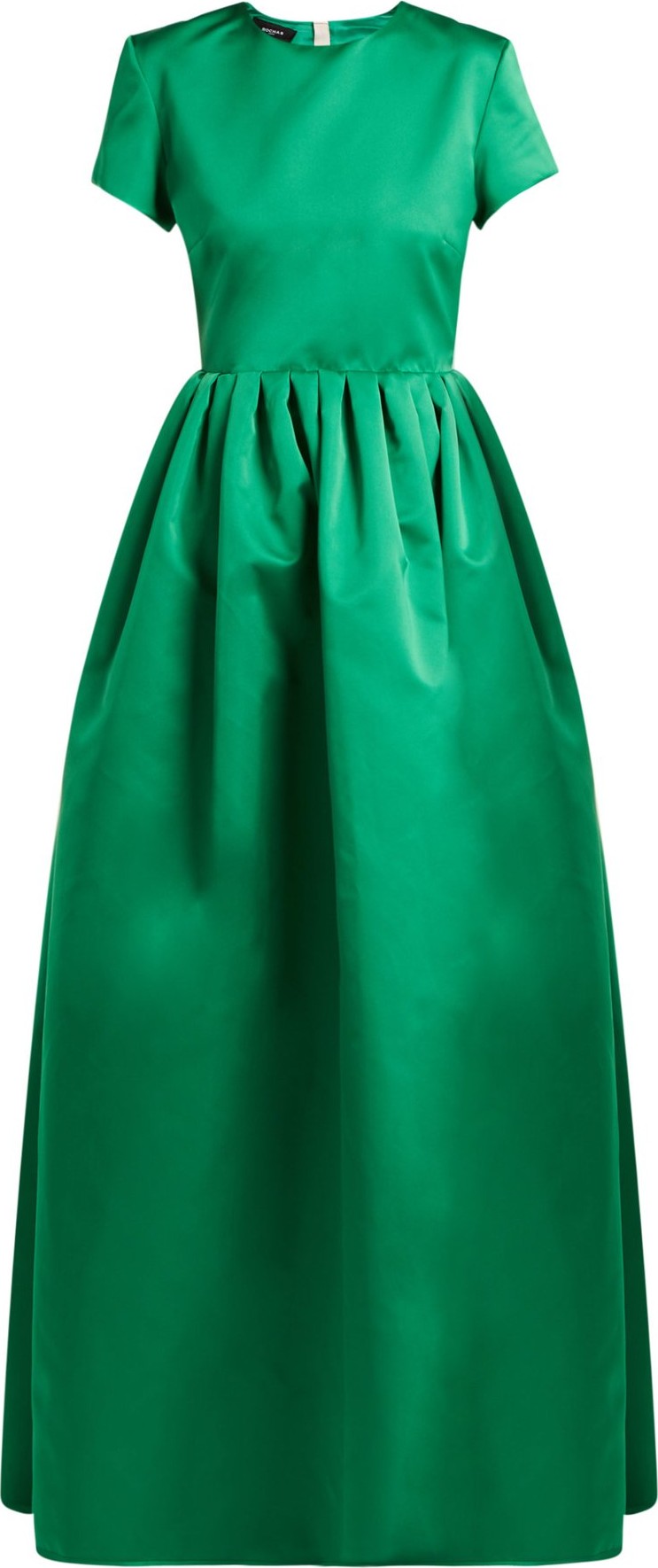 ROCHAS Gathered duchess-satin gown