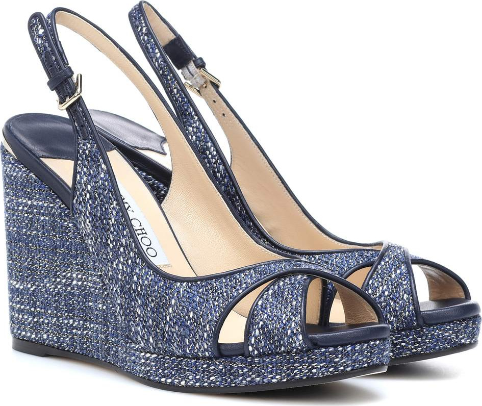 Jimmy Choo Amely 105 platform wedge sandals