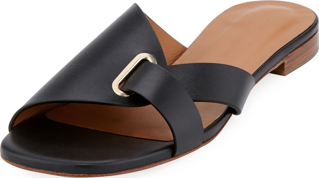 Robert Clergerie Aston Flat Slide Sandals