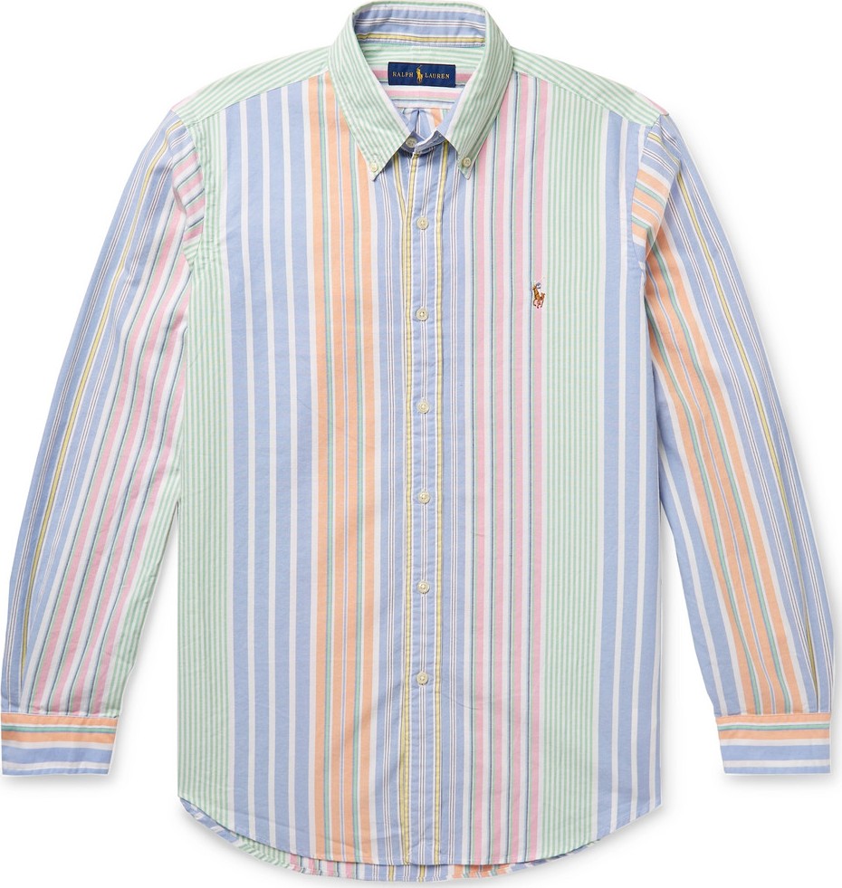 Polo Ralph Lauren Button-Down Collar Striped Cotton Oxford Shirt