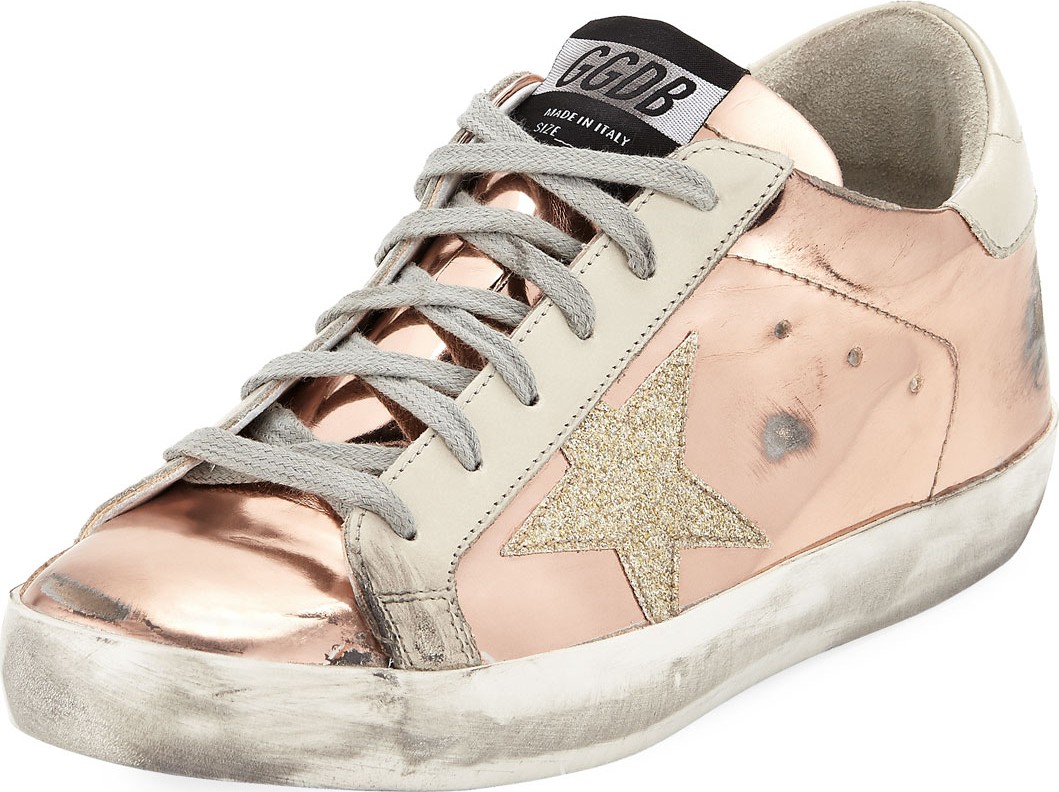 Golden Goose Deluxe Brand Superstar Metallic Platform Sneakers