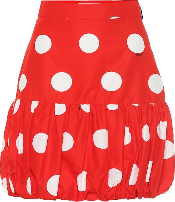 MSGM Polka-dot cotton miniskirt