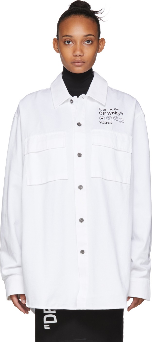 Off White White Gabardine Shirt