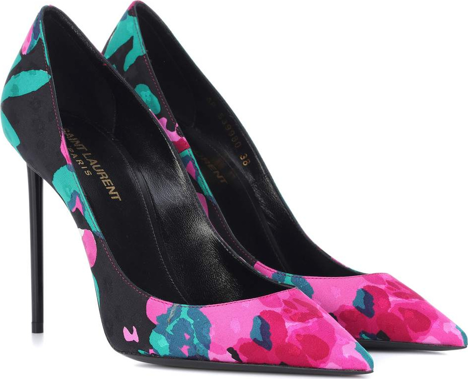 Saint Laurent Zoe floral pumps