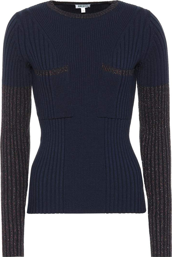 KENZO Ribbed wool-blend sweater