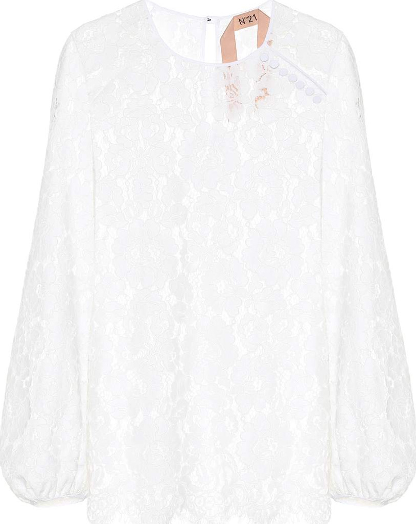 N°21 Lace blouson sleeve top