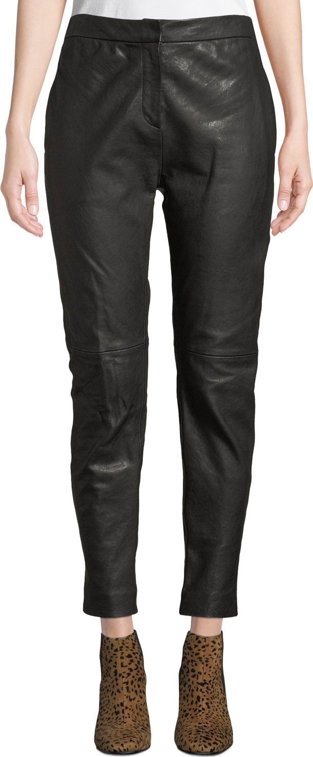 Rag & Bone Sarah Mid-Rise Leather Pants