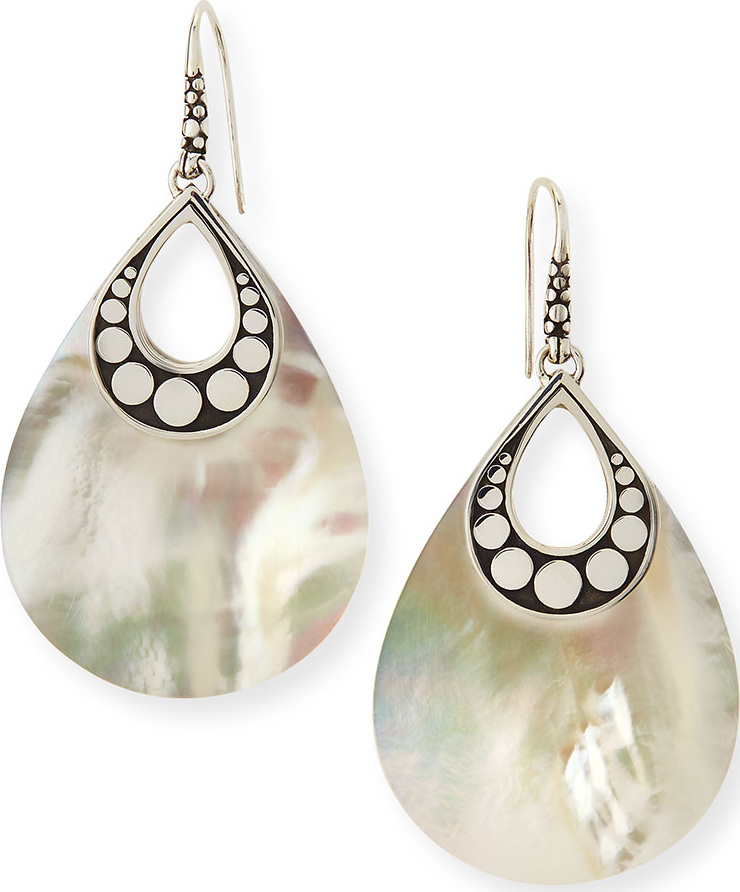 John Hardy Dot Mother-of-Pearl Drop Earrings