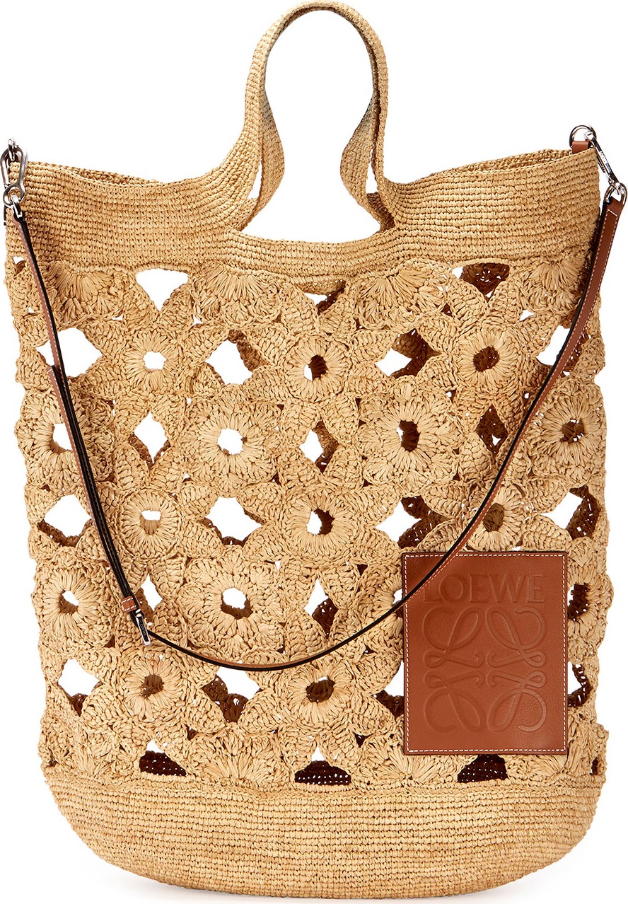 LOEWE Slit Crochet Shoulder Bag