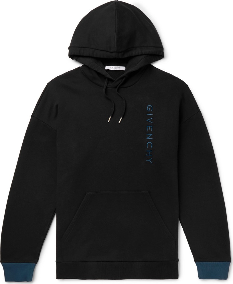 Givenchy Logo-Embroidered Loopback Cotton-Jersey Hoodie