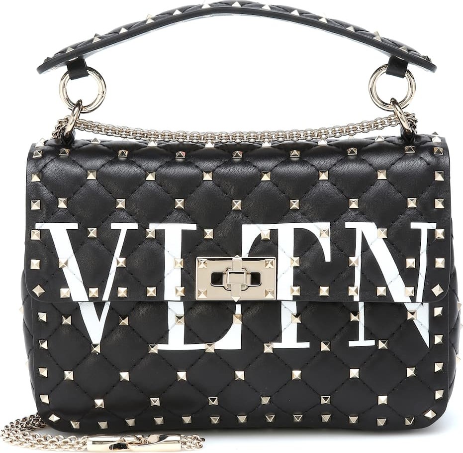 Valentino Valentino Garavani VLTN Rockstud Spike leather shoulder bag