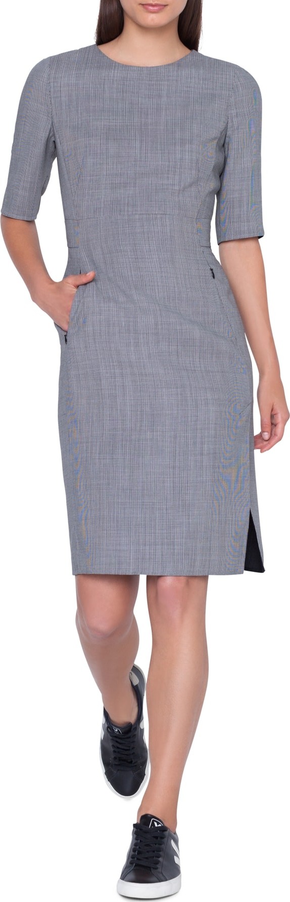 Akris Wool Blend Sheath Dress