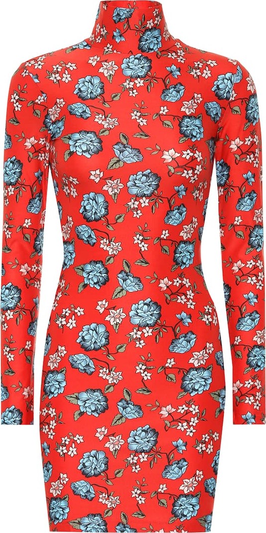 Vetements Floral printed minidress