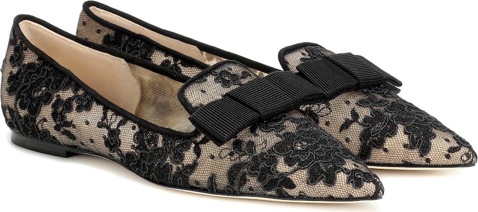 Jimmy Choo Gala lace ballet flats