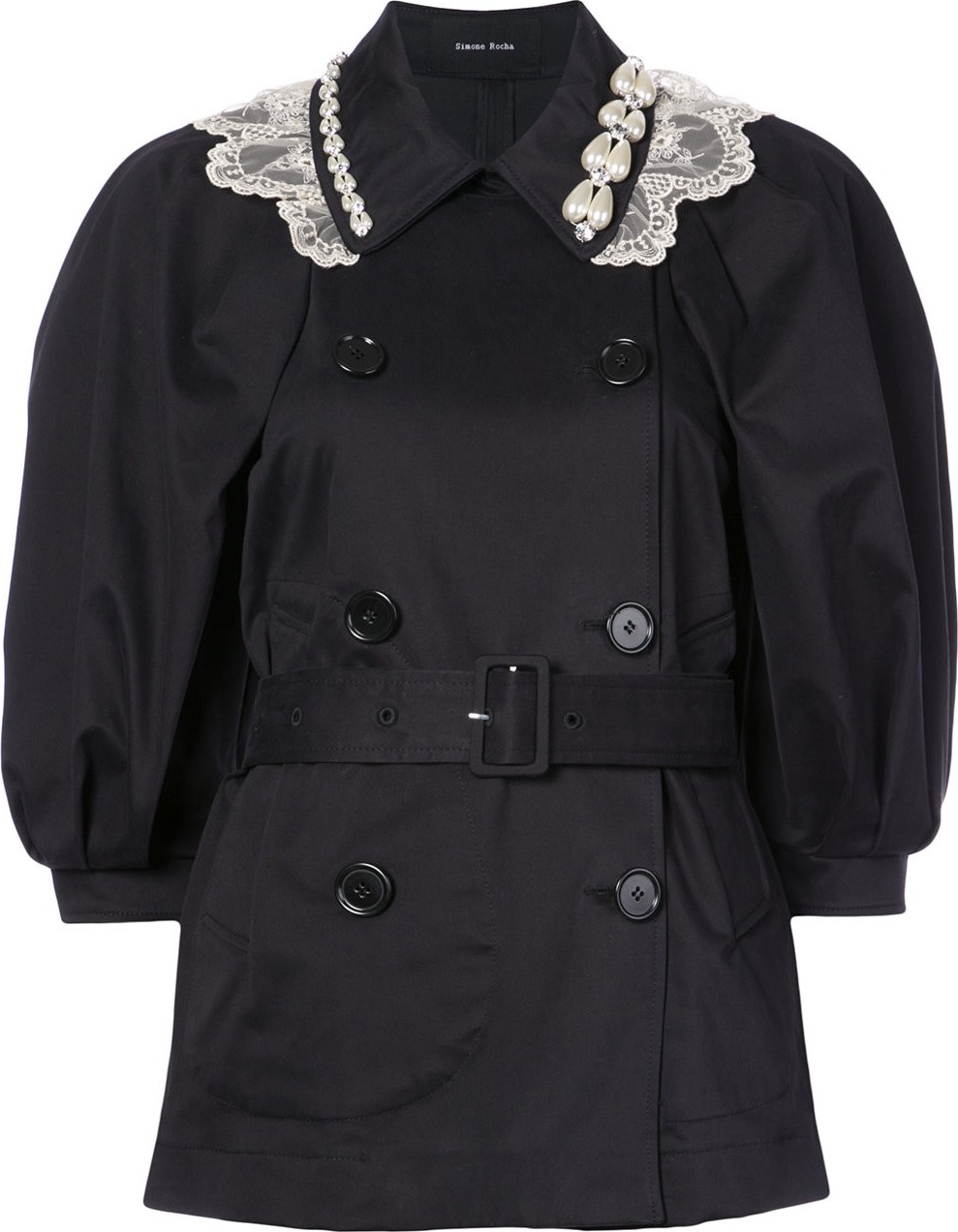 Simone Rocha double-breasted belted coat