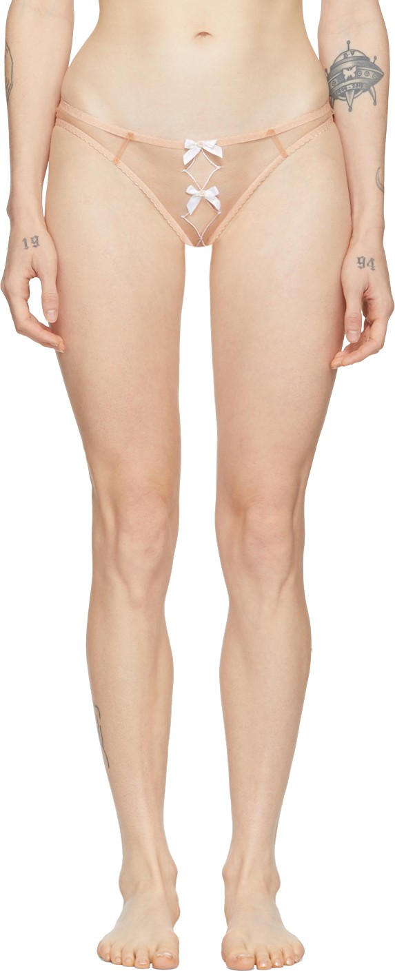 Agent Provocateur Pink Lorna Ouvert Briefs