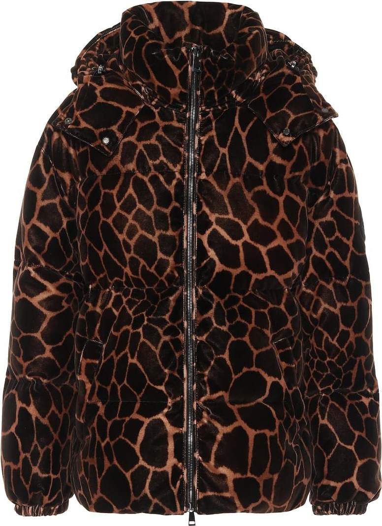 Moncler Kundogi velvet down jacket