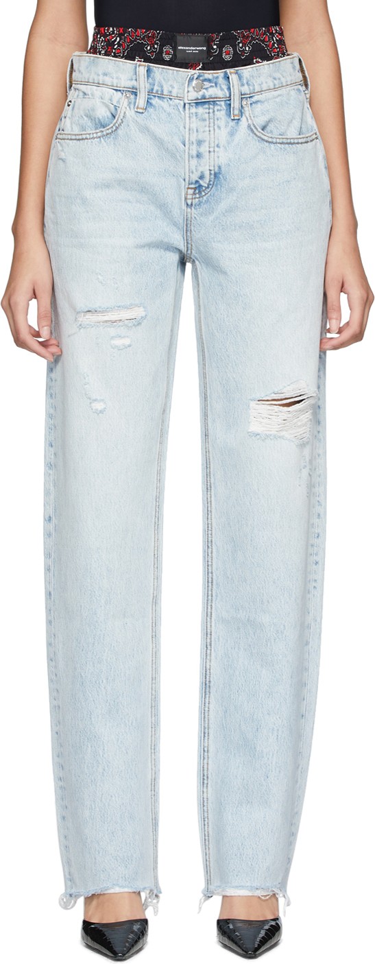 Alexander Wang Blue Rival Mix Jeans