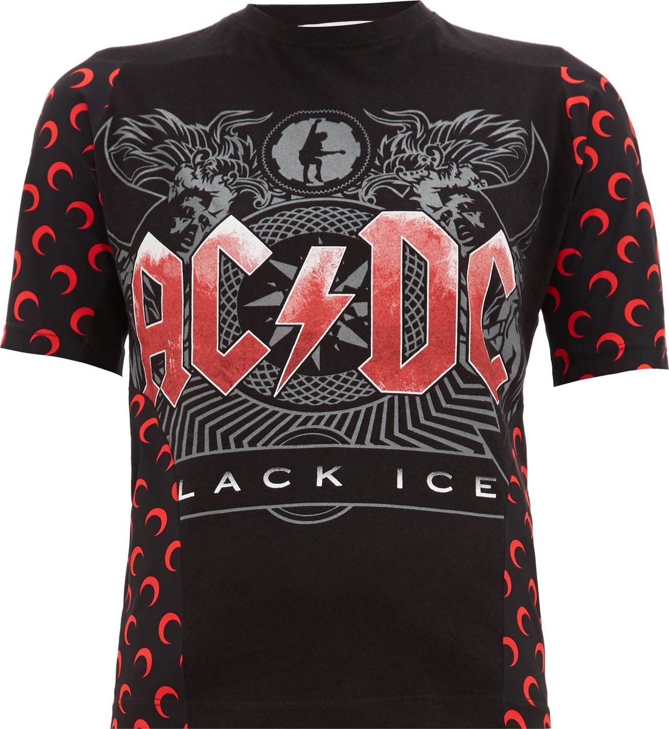 Marine Serre Upcycled ACDC-print jersey T-shirt