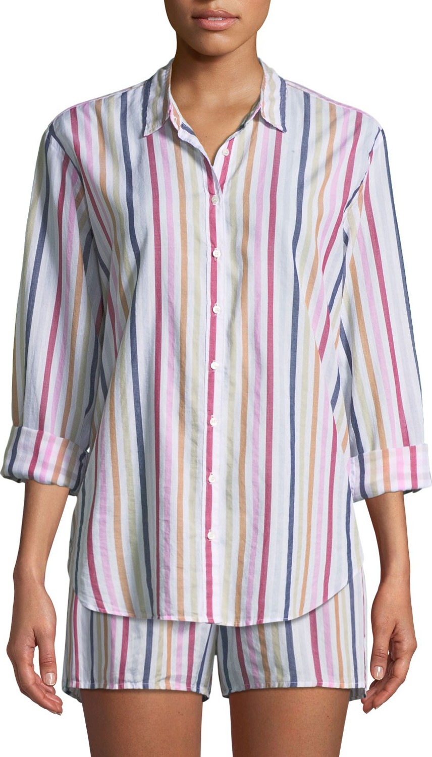 Xirena Beau Long-Sleeve Lounge Shirt