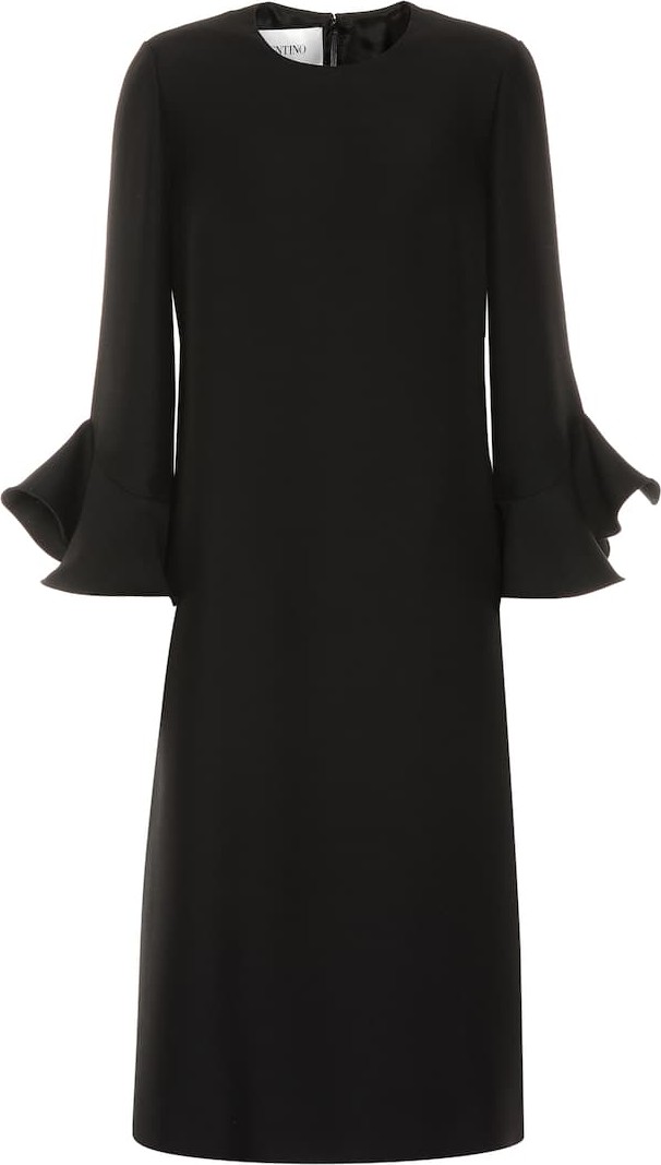 Valentino Wool and silk midi dress