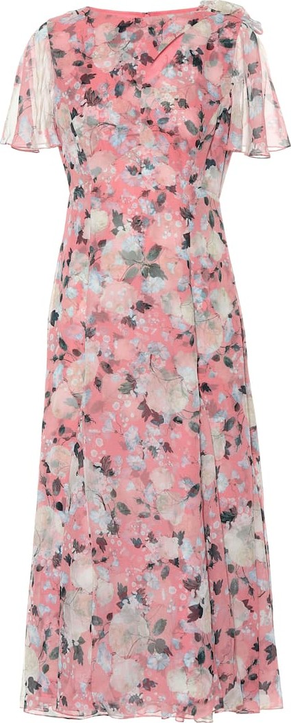 Erdem Kirstie floral silk-voile dress