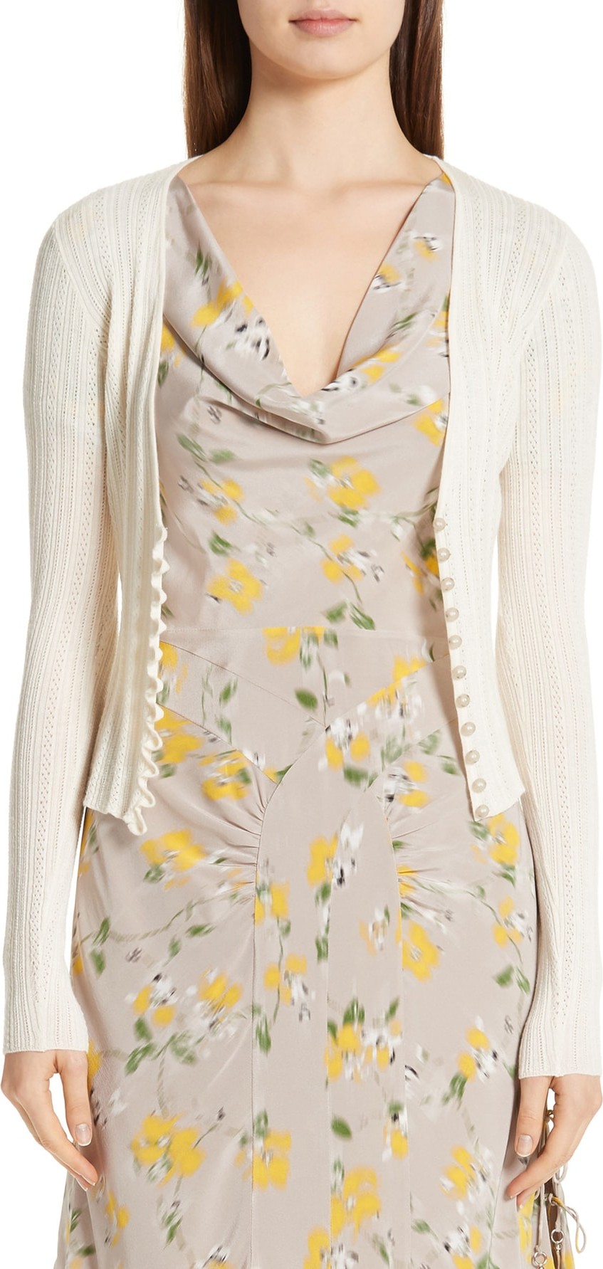 Altuzarra Crop Wool & Cashmere Button Cardigan