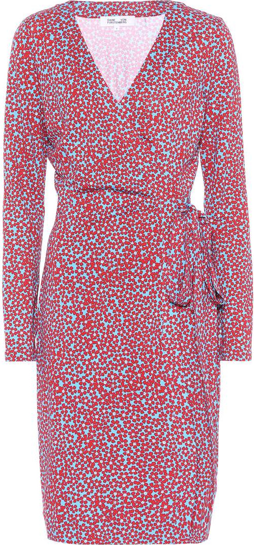 DIANE von FURSTENBERG Floral-printed silk wrap dress