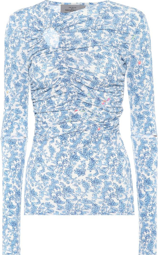 Preen Floral-printed top