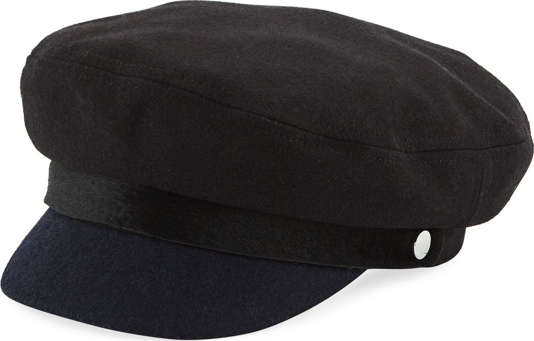 Rag & Bone Cotton Fisherman Cap with Calfskin Band