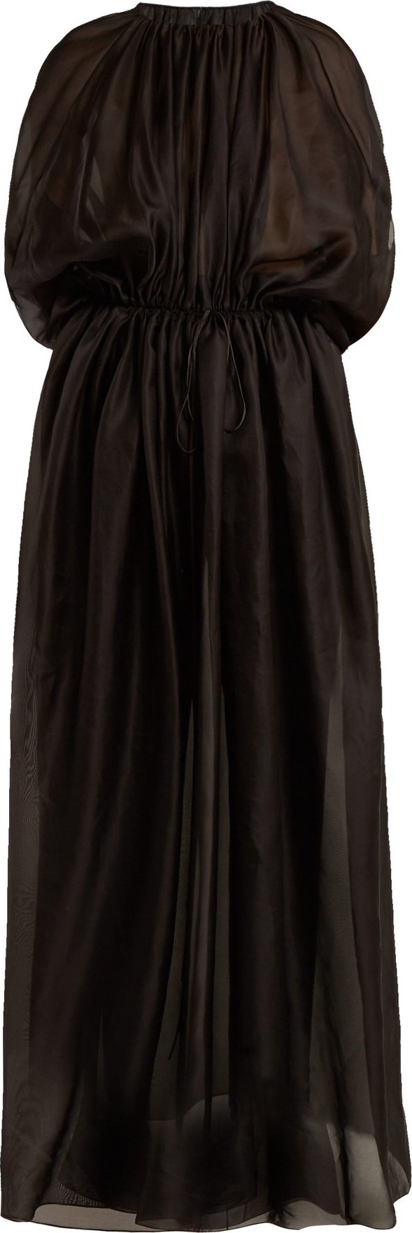 THE ROW Regina gathered tie-waist dress