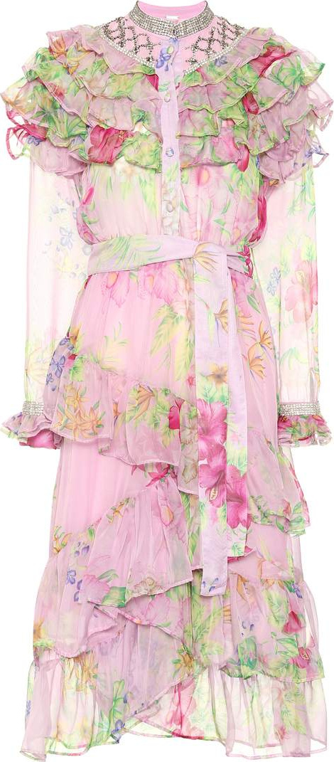 DODO BAR OR Embellished floral-printed dress
