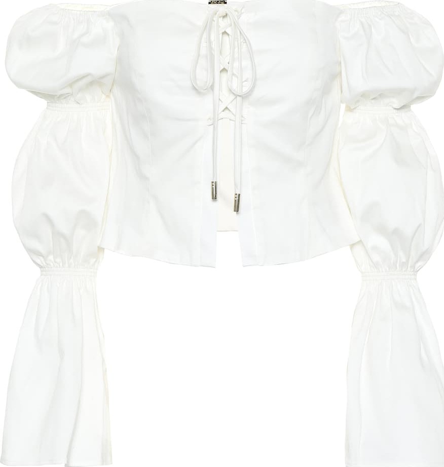 Cult Gaia Claire stretch-cotton top