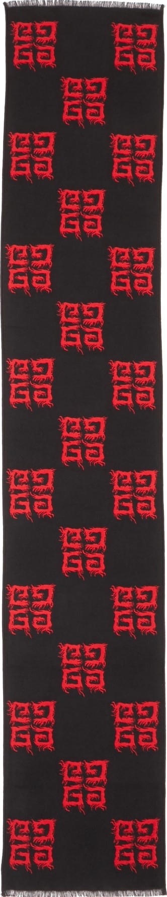 Givenchy Flame Wool & Silk Scarf