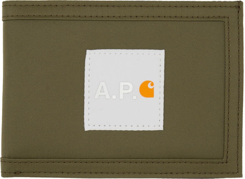 A.P.C. Khaki Carhartt WIP Edition Card Holder