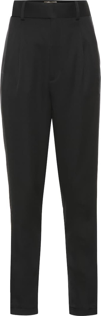 Saint Laurent High-rise wool pants