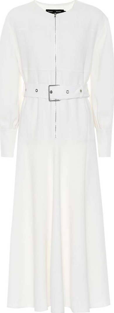 Proenza Schouler Belted crêpe dress