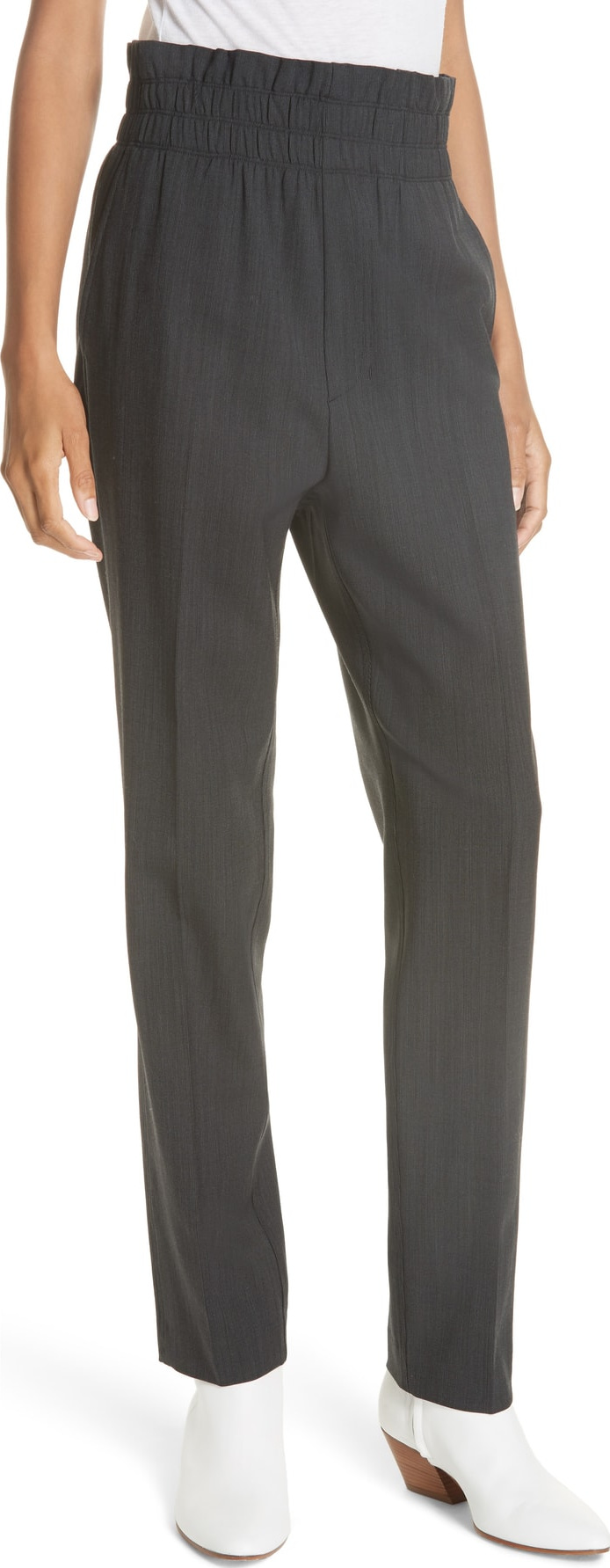 Helmut Lang Pull-On Stretch Wool Pants