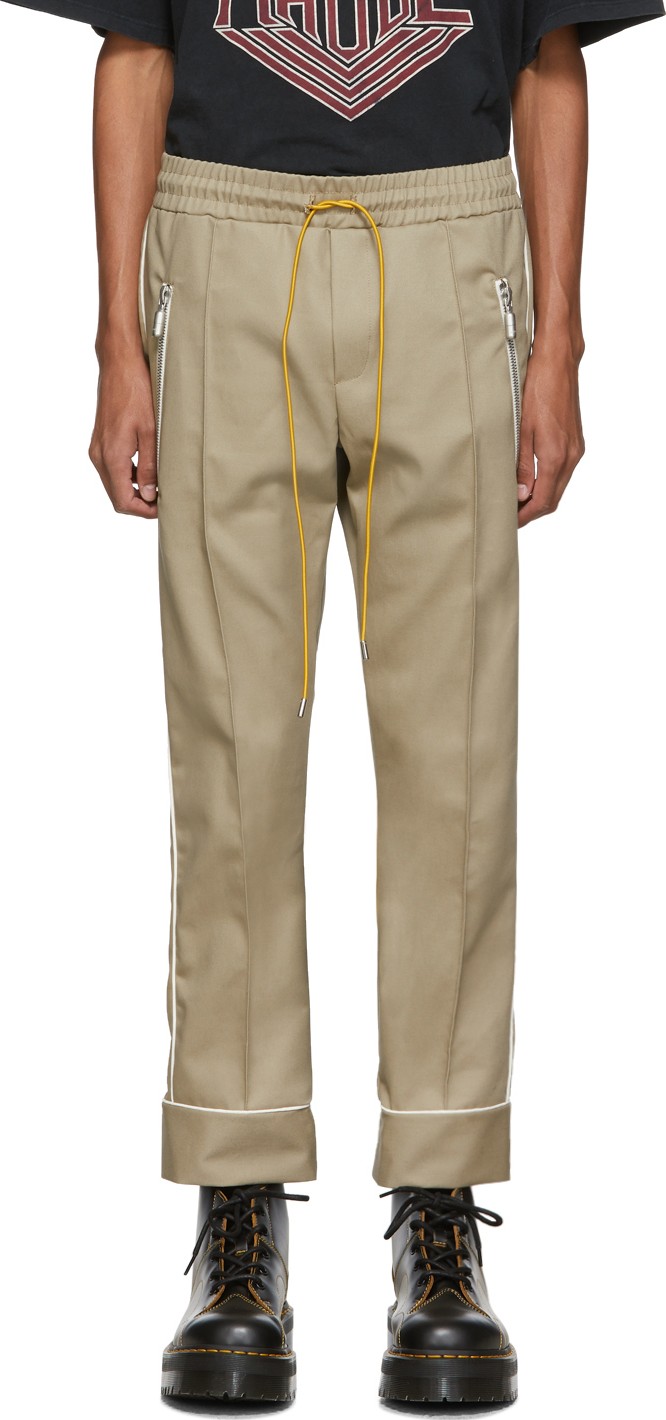 RHUDE Tan Smoking Trousers