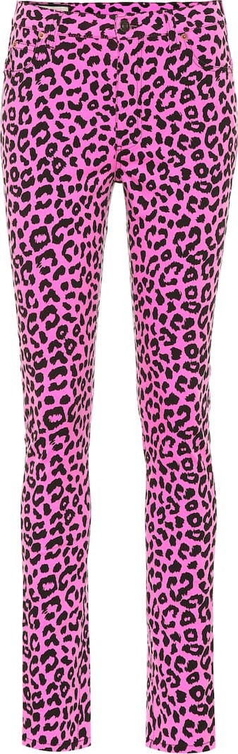 Gucci Leopard high-rise skinny jeans