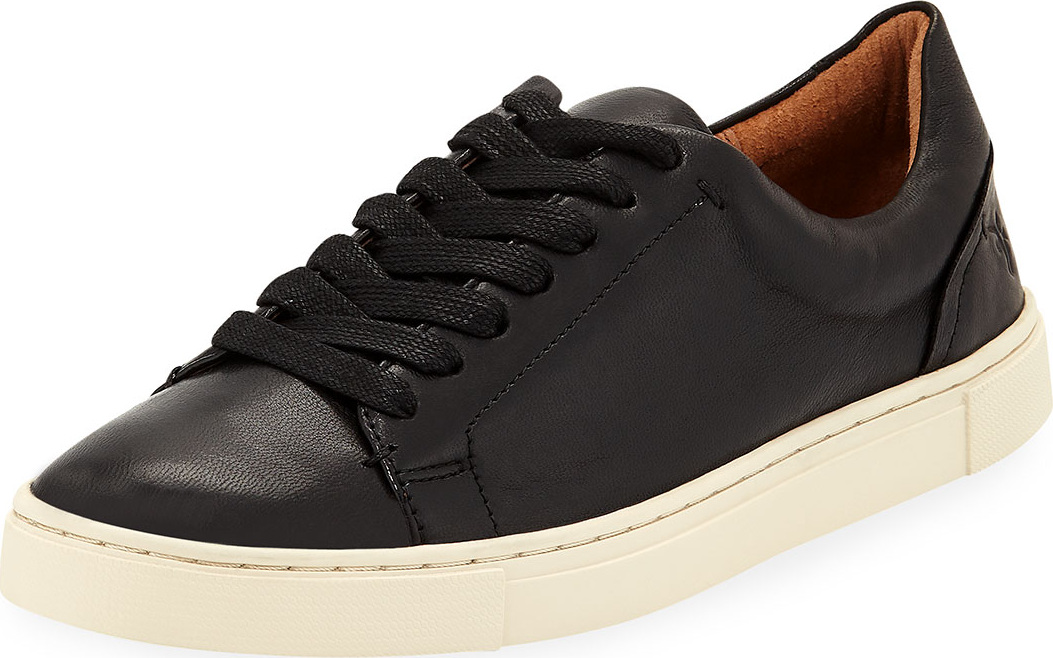 Frye Ivy Soft Leather Lace-Up Low-Top Sneakers