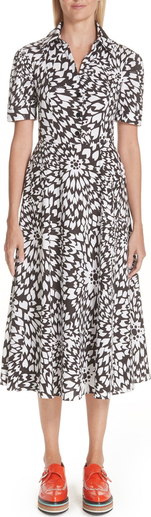 Missoni Floral Print Poplin Shirtdress