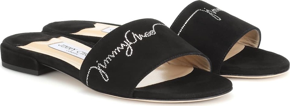 Jimmy Choo Joni embellished suede sandals