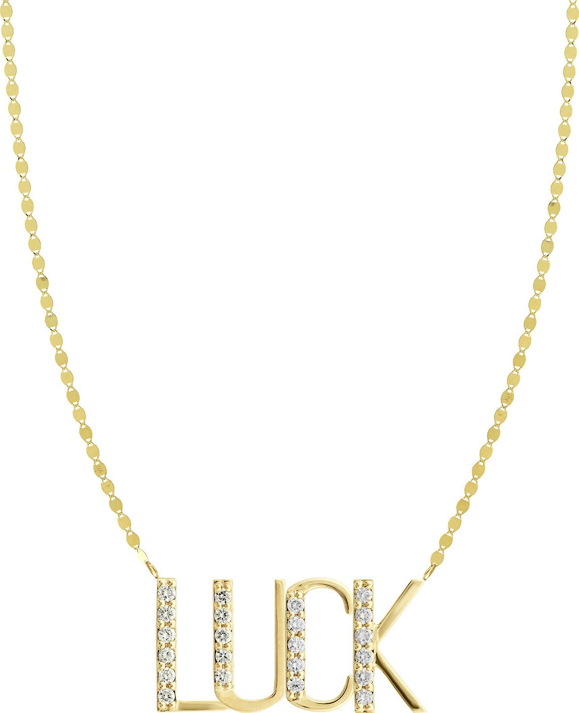 Lana LUCK 14K Gold Pendant Necklace with Diamonds