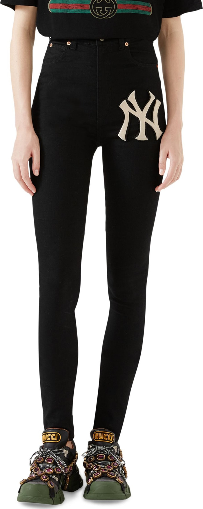 Gucci NY Patch Skinny Jeans